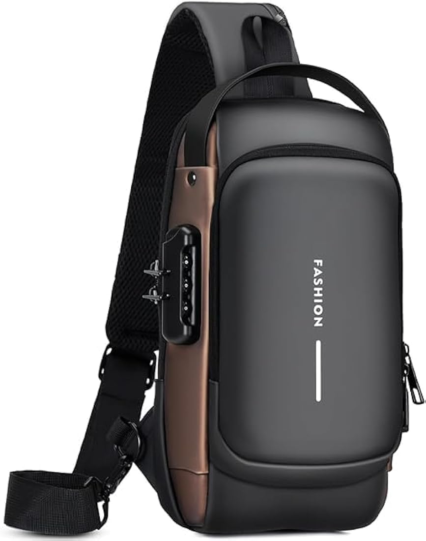 Crossbody Sling Bag With USB Port (Unisex)