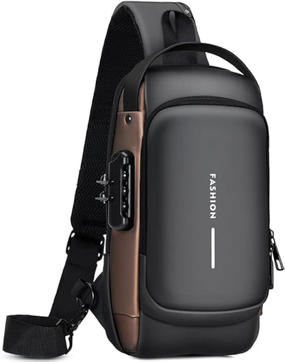 Crossbody Sling Bag With USB Port (Unisex)