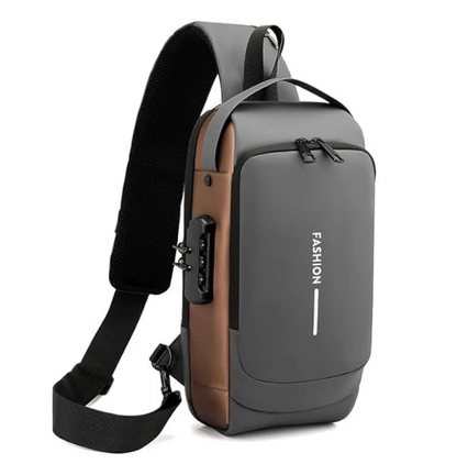 Crossbody Sling Bag With USB Port (Unisex)